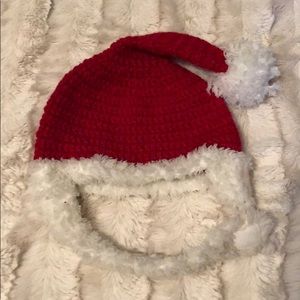 Crocheted Infant Santa Hat